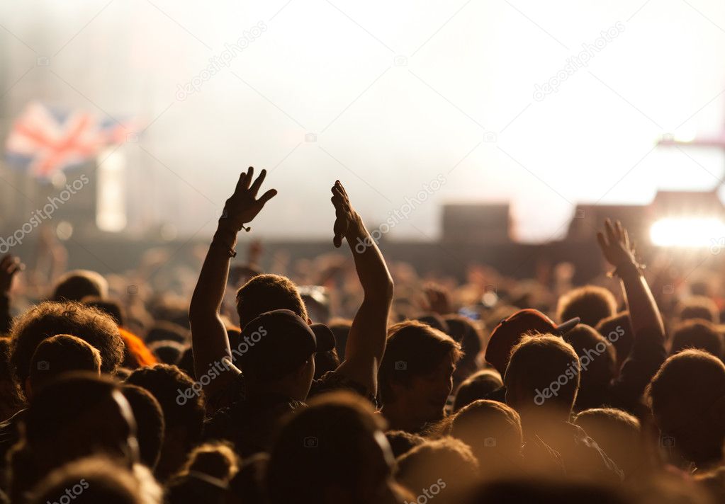 Crowd at concert