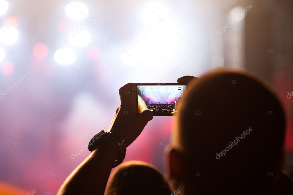 Crowd at concert