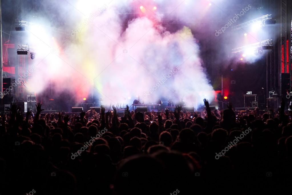 Crowd at concert