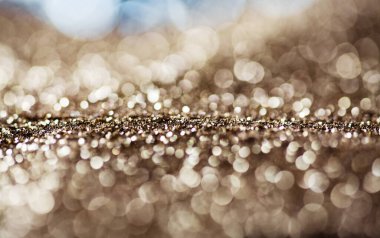 tatil ışıklı Noel arka plan ve uzay - yıldızlar yanıp sönen ve kar taneleri düşüyor ile sihirli bokeh glitter kopyalayın