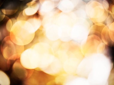 Noel ışıkları bulanık bokeh. Sihirli tatil soyut glitter arka plan yıldızlar yanıp sönen ve kar taneleri düşüyor.