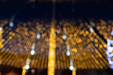 Bulanık Bokeh Noel ışıkları şenlikli arka plan