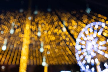 Bulanık Bokeh Noel ışıkları şenlikli arka plan