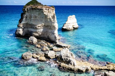 Faraglioni di Sant 'Andrea Salento İtalya' da