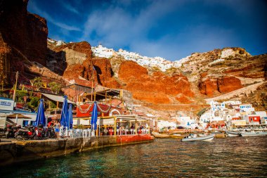 Yunanistan 'daki güzel Santorini adası