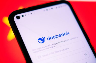 deepseek app on a phone