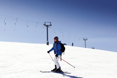 Kayak yapmayı öğrenme kadın