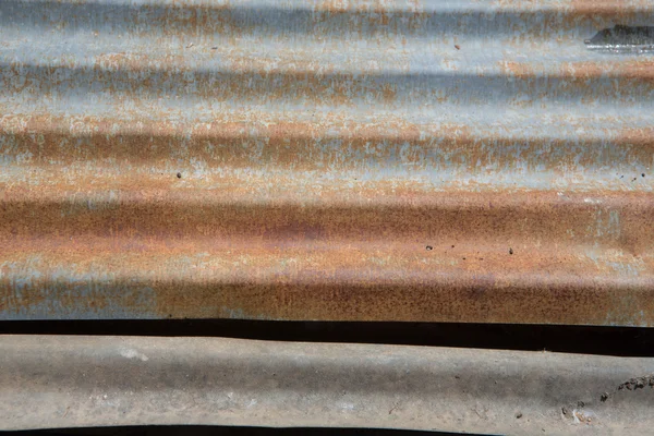 Galvanised iron close up — Stock Photo, Image
