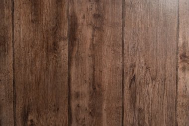 dark brown, natural wooden surface textured background, top view clipart