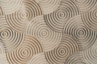 stone background with volumetric spiral pattern, top view clipart