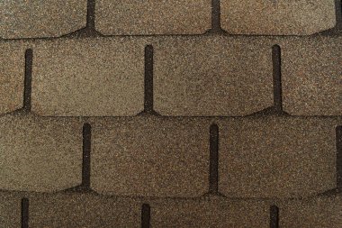 grey, bituminous roofing tiles background with geometric pattern, top view clipart