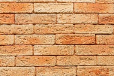 parlak, turuncu tuğla duvar arkaplanı, üst görünüm