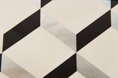 3D kareli soyut hacim deseninin arkaplanı, üst görünüm