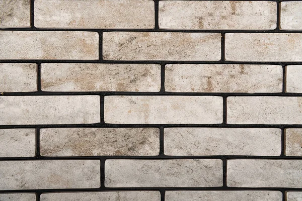 Background Wall Made Grey Bricks Top View — Stock Photo, Image