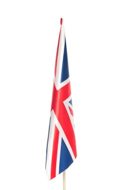 flag of united kingdom with red cross isolated on white  clipart