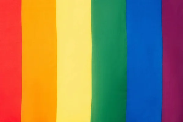 Färgglada Regnbåge Lgbt Flagga Medvetenhet Koncept — Stockfoto