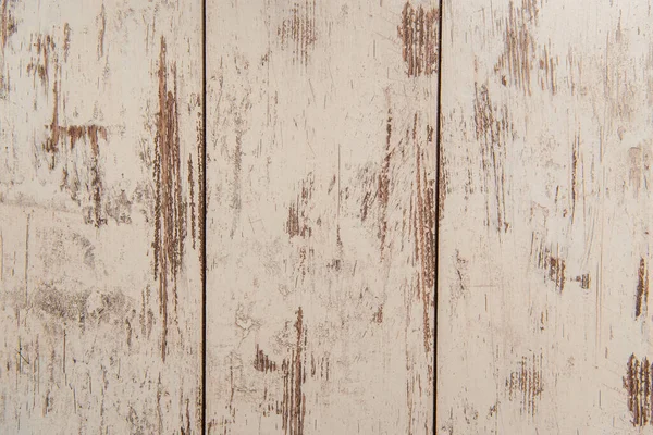 Background of rough, wooden boards, painted in white, top view — Stock Photo