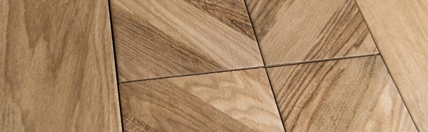 Beige, fond texturé de plancher en bois, bannière — Photo de stock