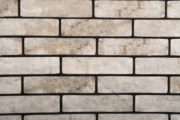 Background of wall made of grey bricks, top view — Stock Photo