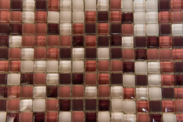 Фон різнокольорової скляної плитки, вид зверху — стокове фото
