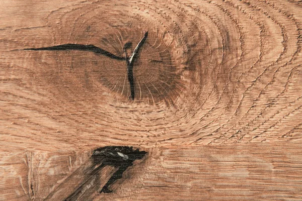 Vue rapprochée de la surface naturelle en bois vieilli, vue de dessus — Photo de stock