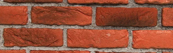 Briques en terre cuite fond texturé, vue sur le dessus, bannière — Photo de stock