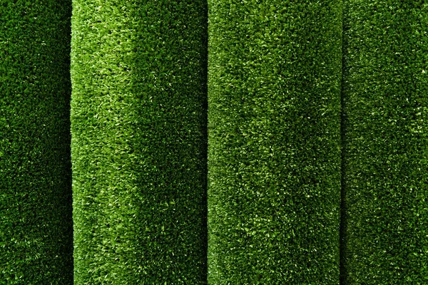 Зелений, штучний трав'яний текстурований фон, вид зверху — стокове фото
