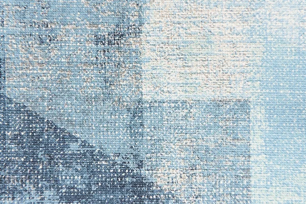 Fond texturé de toile peinte en bleu pastel, vue de dessus — Photo de stock