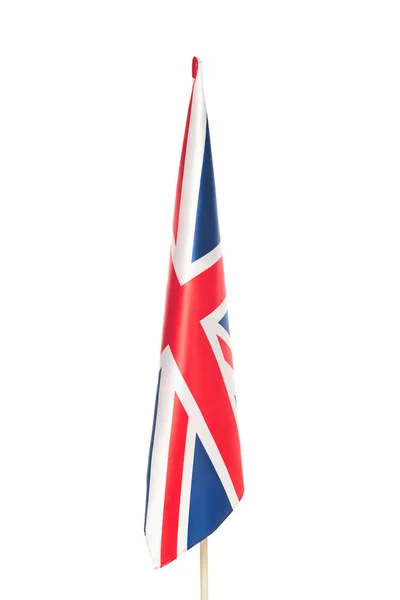 Flag of united kingdom with red cross isolated on white — Stock Photo