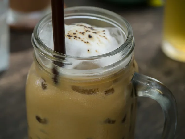 Närbild av ice coffee. — Stockfoto