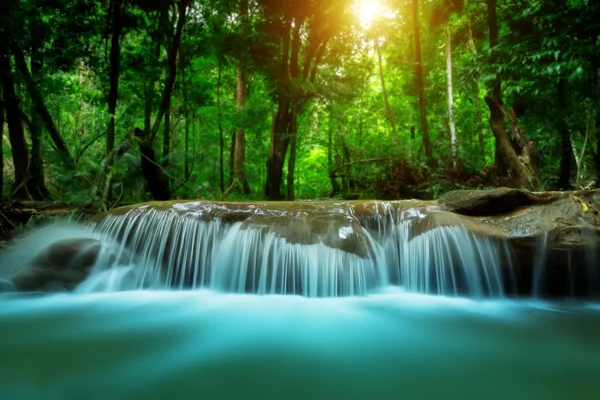 Small waterfall in the forest. — Stock Photo, Image