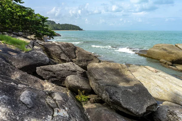 Batu Atas Bea Waktu Musim Panas Perjalanan Selatan Dari Thailand — Stok Foto