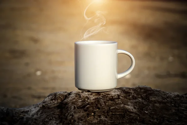 Coffee on the beach — Stock Photo, Image