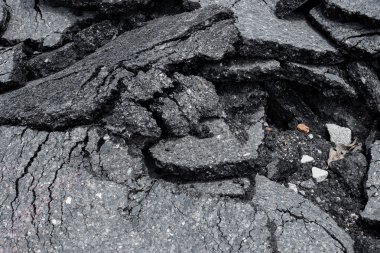 Asfalt yol yüzeyi yığını