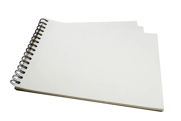 Opmerking papier op witte achtergrond. — Stockfoto