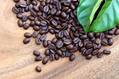 Kavrulmuş kahve çekirdeği.