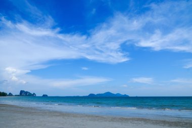 Plaj ve Andaman Sunset.