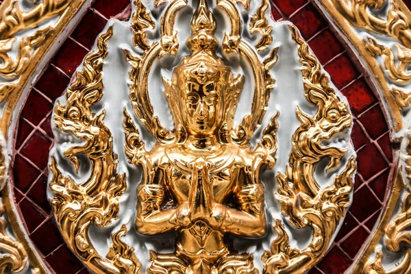 Vacker gammal thailändsk stil mönster i thailändska tempel — Stockfoto