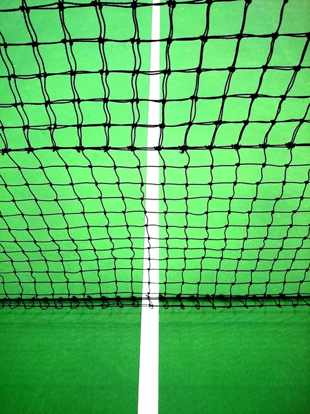 Netz des Tennisplatzes — Stockfoto