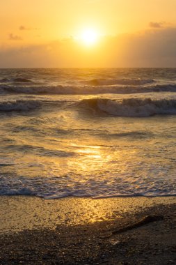 gün batımı ve sahil