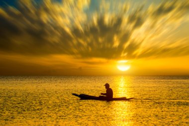 Balıkçılar silüeti