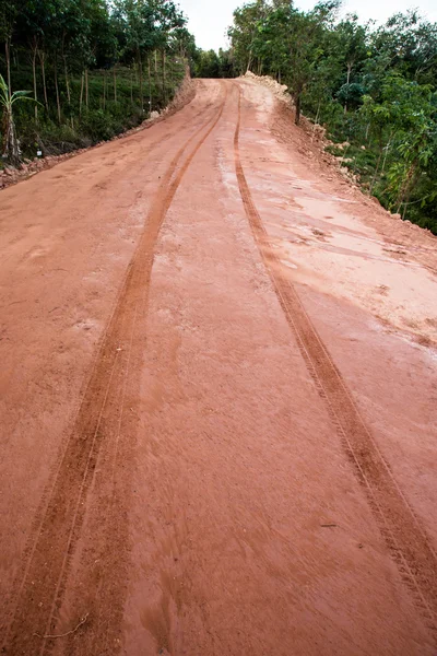 La strada è ricostruita . — Foto Stock