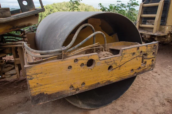 Roll of sand compactor — Stock Photo, Image