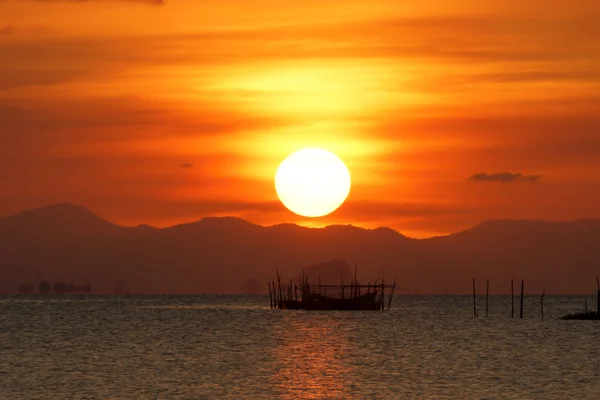 Avondrood, thailand. — Stockfoto