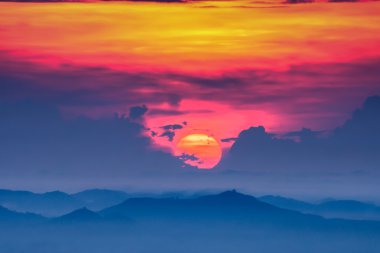 Günbatımı Gökyüzü ve Bulutlar