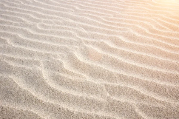 夏季海滩沙纹的特写 — 图库照片