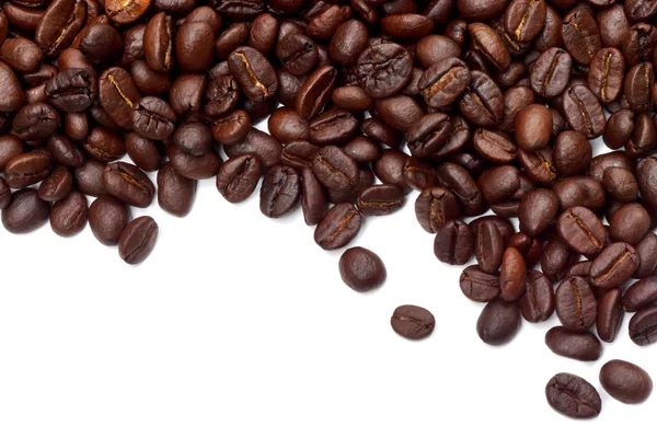 Coffee beans on the white background. — Stock Photo, Image