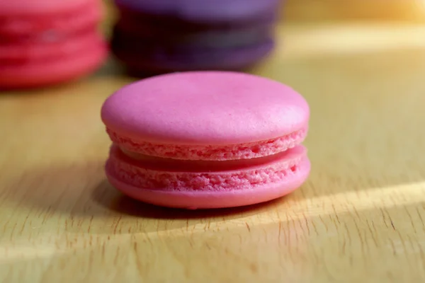 Roze macarons — Stockfoto