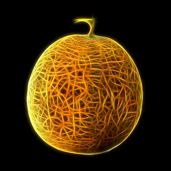 Glow bilden av nettas melon — Stockfoto