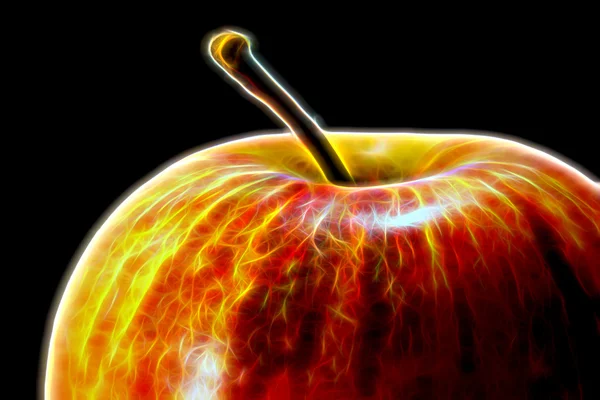 发光野生苹果的图像 — 图库照片